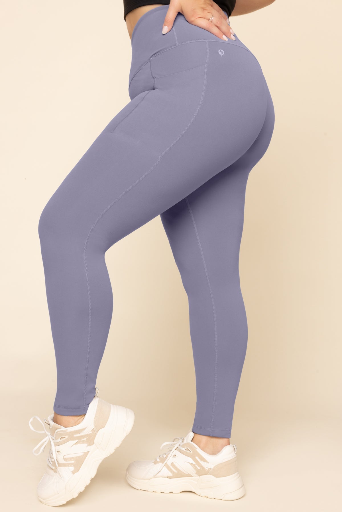 Crisscross Hourglass® Legging with Pockets - Blue Mist