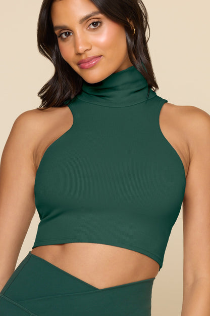 I Feel Cute Crop Top - Pine