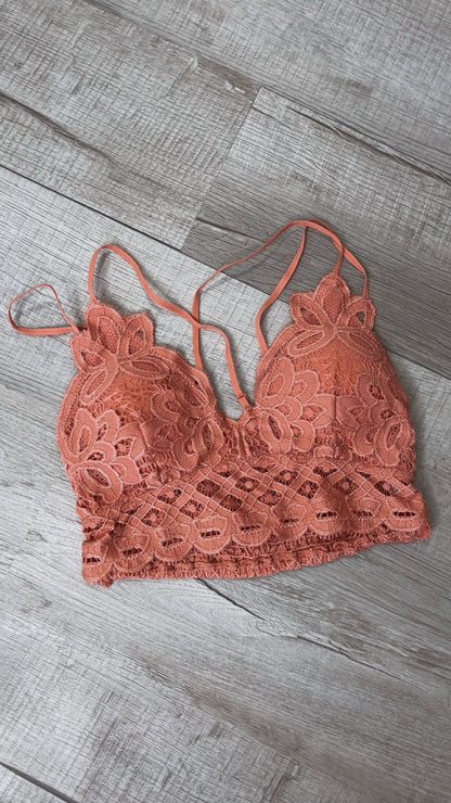Opening Day Bralette, Coral Haze