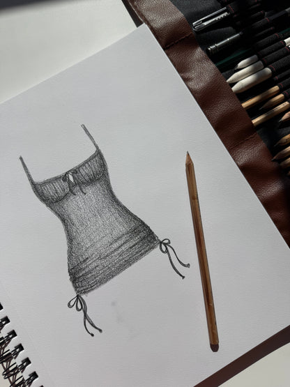 Sunshine Swim Dress - Black Bold Rib