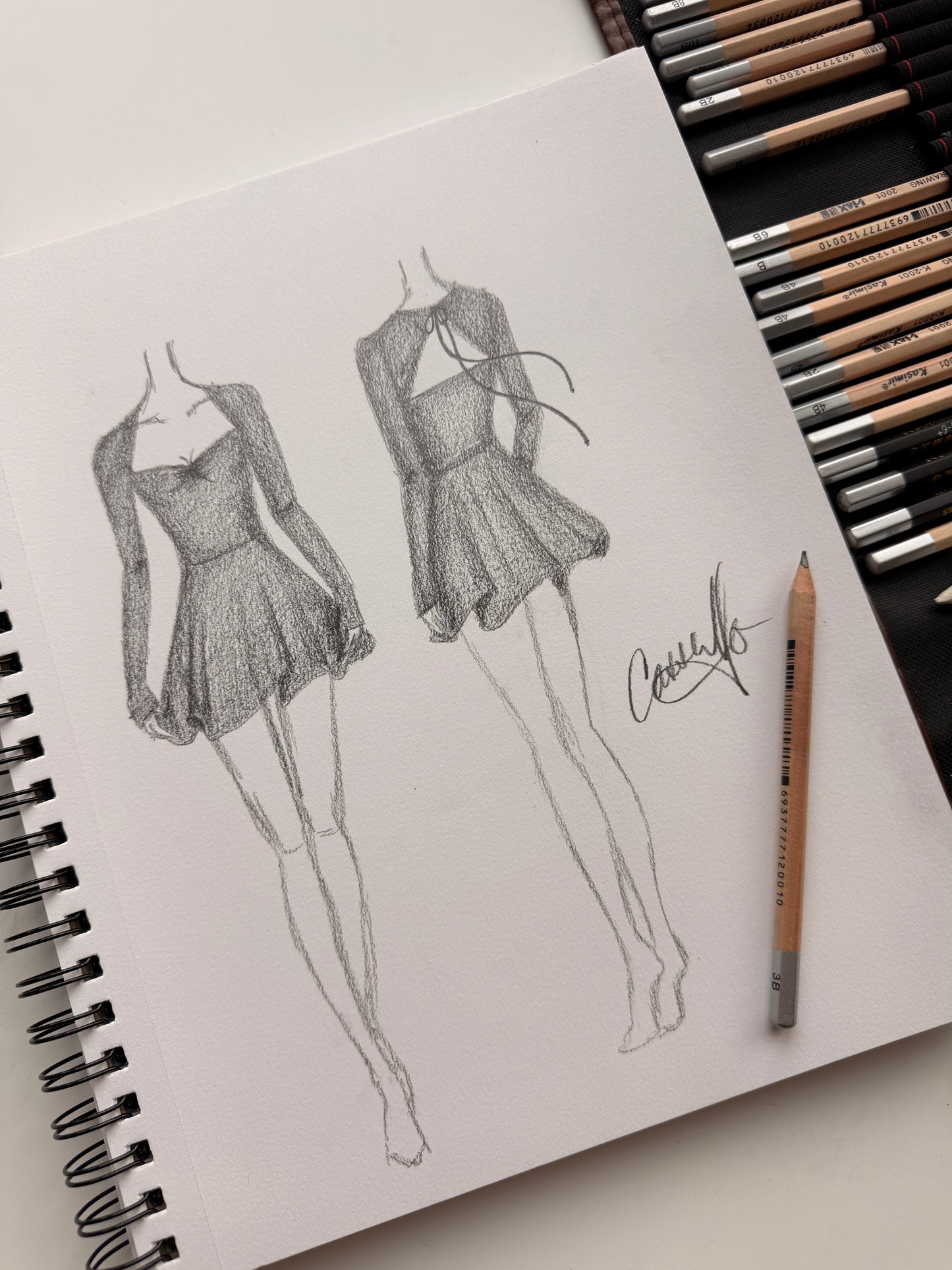 Skate the Night Away Long Sleeve Dress - Cool Black