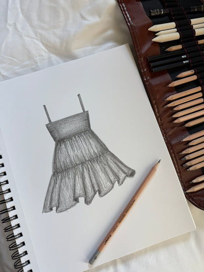 Pirouette Babydoll Dress - Black