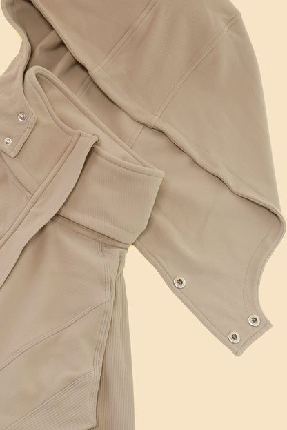 Corset Zip Jacket - Autumn Taupe