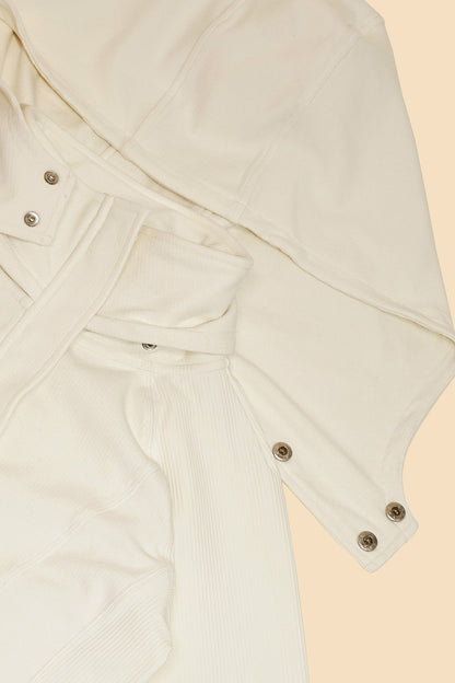 Corset Zip Jacket - Coconut Cream