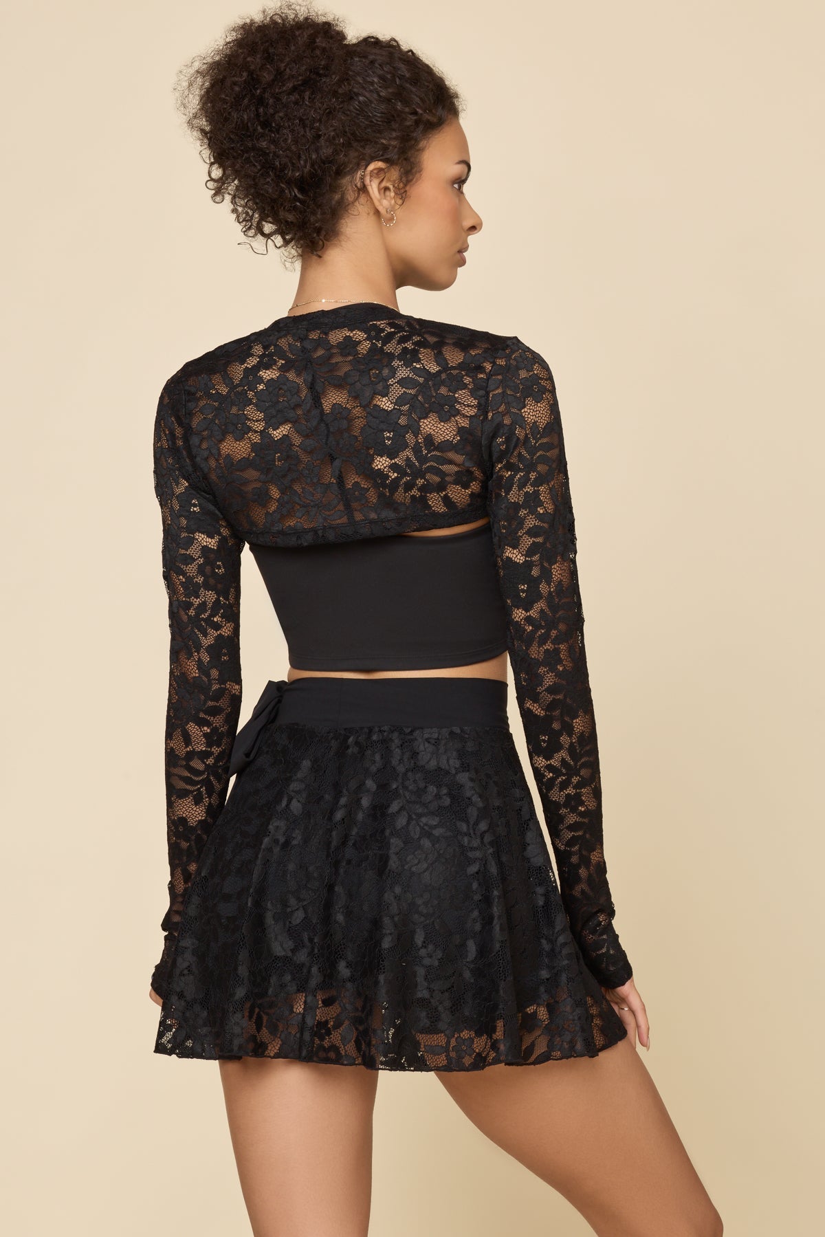 Lace Juliet Skort - Black