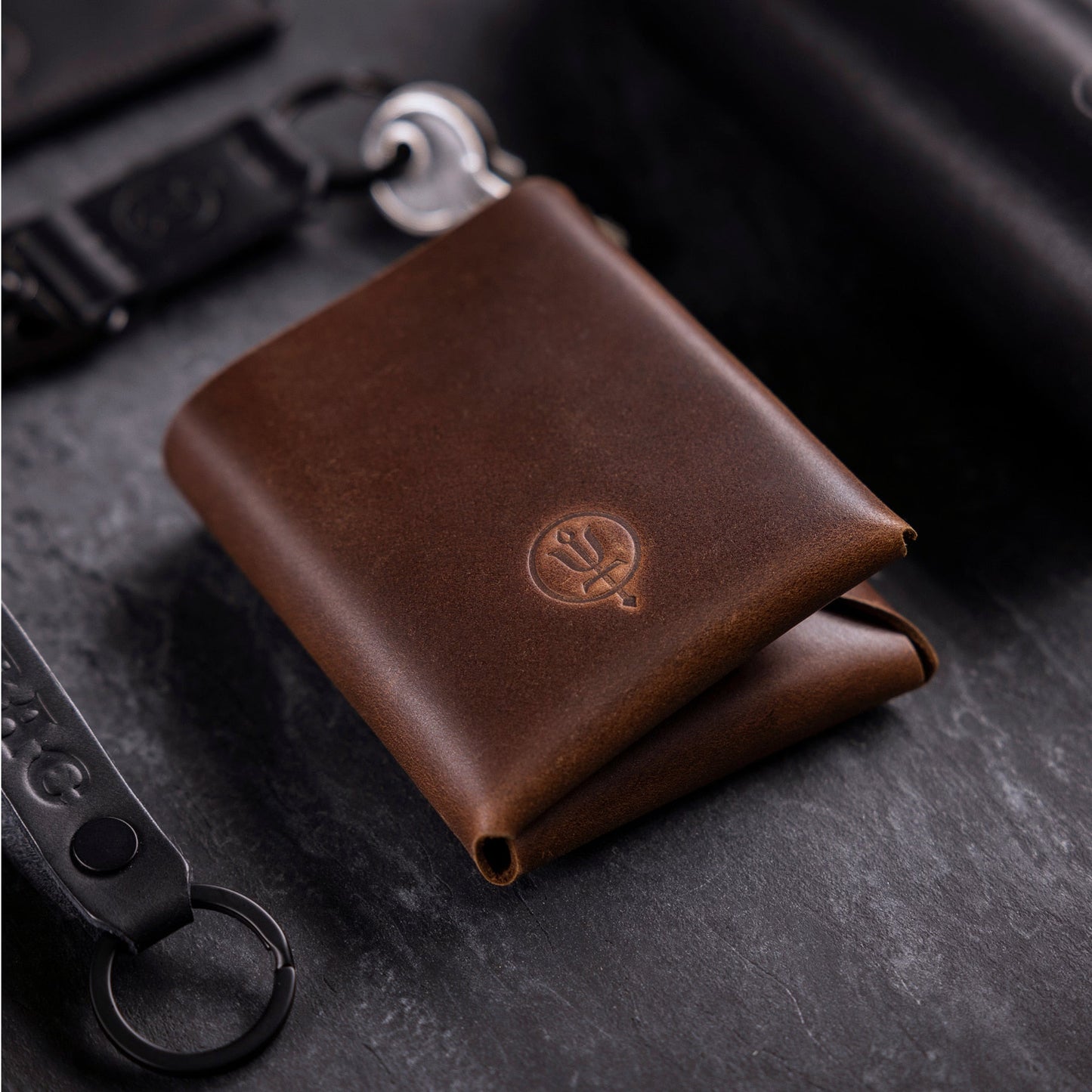 LEATHER LOOP DBAC KEYRING
