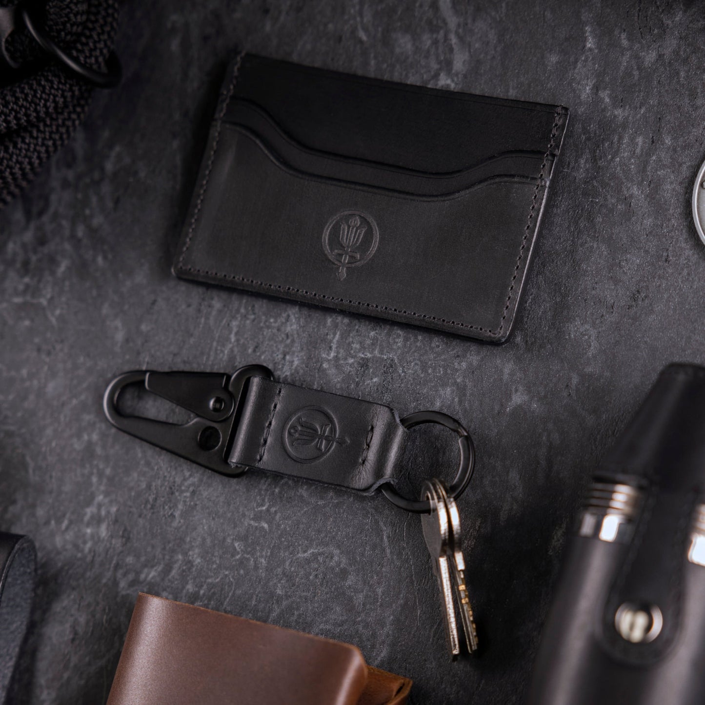 LEATHER TRIGGER KEYRING