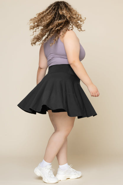 Twirl Skort (Longer) - Black