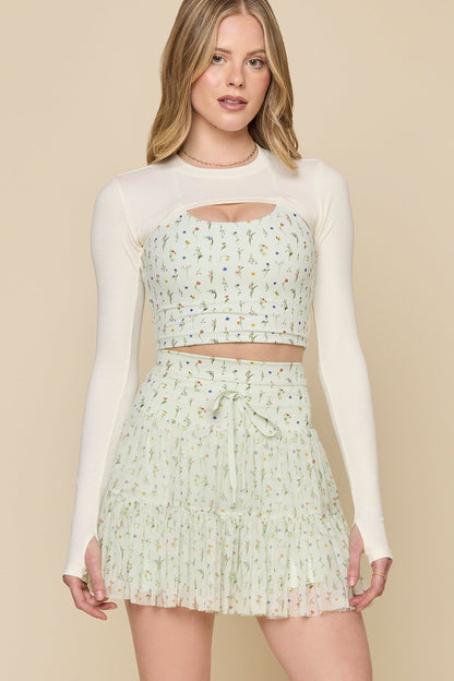 Pirouette Skort (Longer) - Meadow