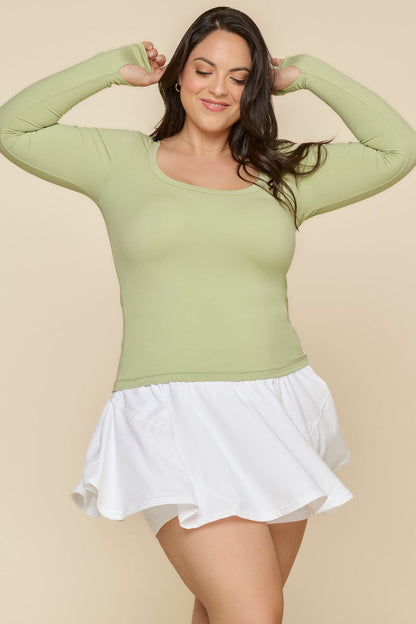 Your Favorite Reversible Long Sleeve Top - Pistachio