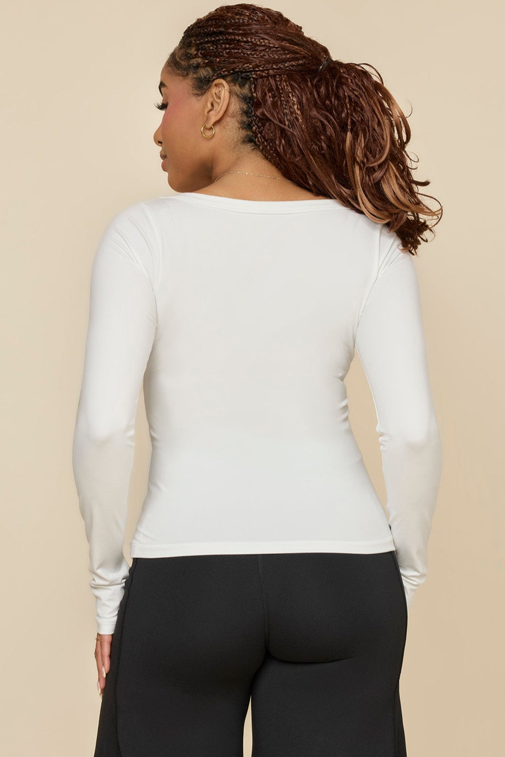 Your Favorite Reversible Long Sleeve Top - White