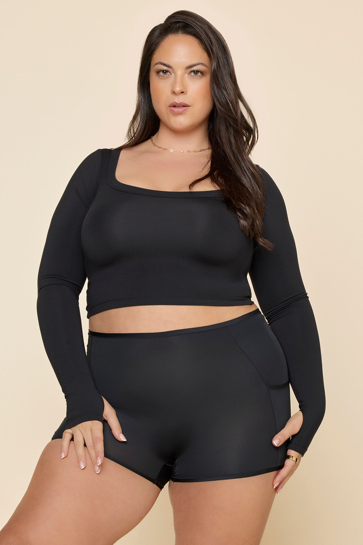 Next to Nothing Girlshort Panty with Pockets - Black