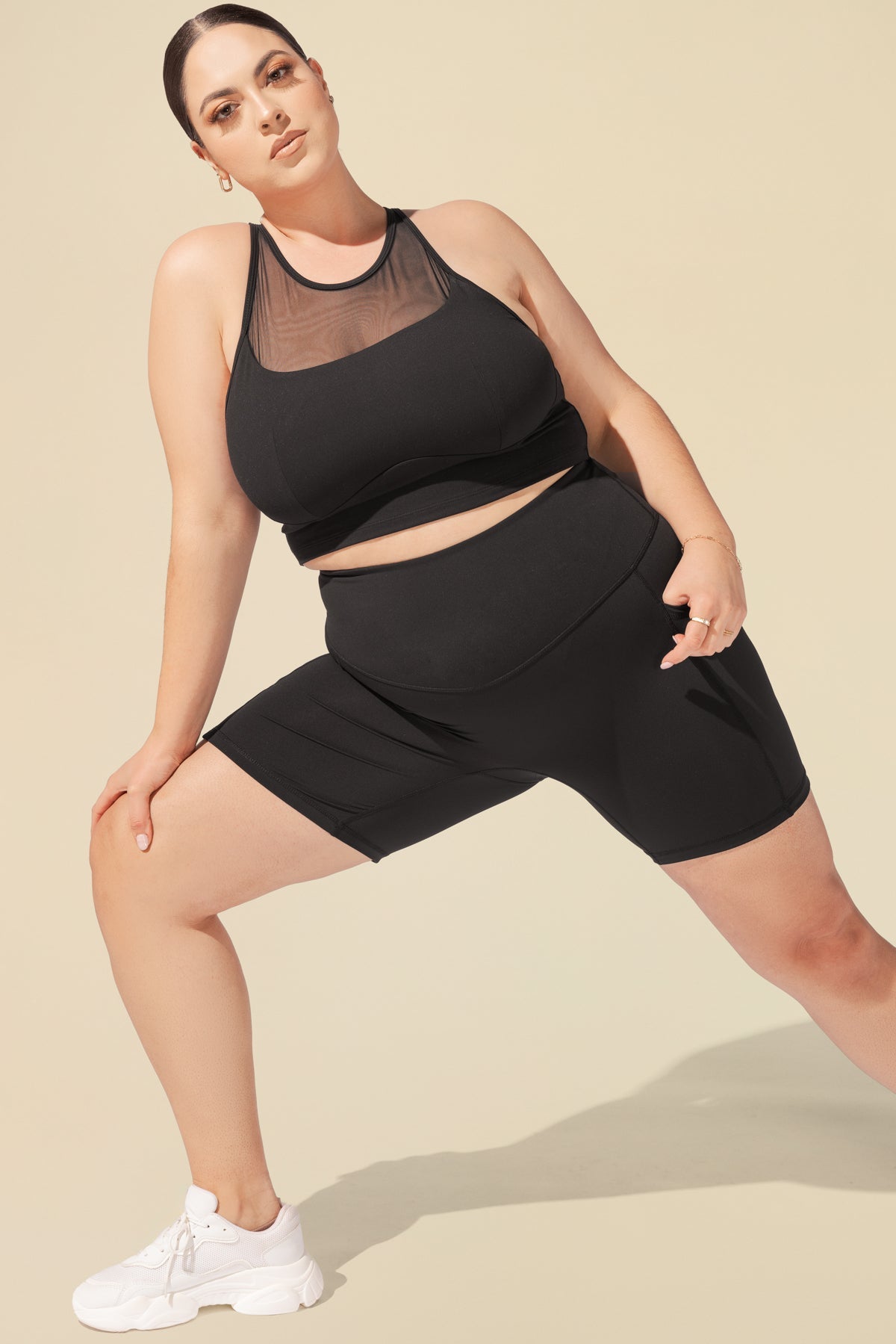 Supersculpt™ Biker Short with Pockets - Black