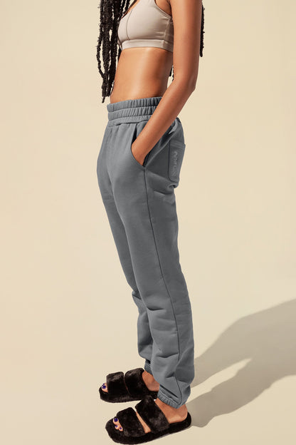 Cloud Rollover Sweatpant - Smoke