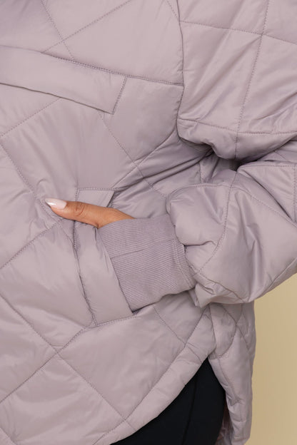 Pillow Packable Puffer Jacket - Dusty Mauve