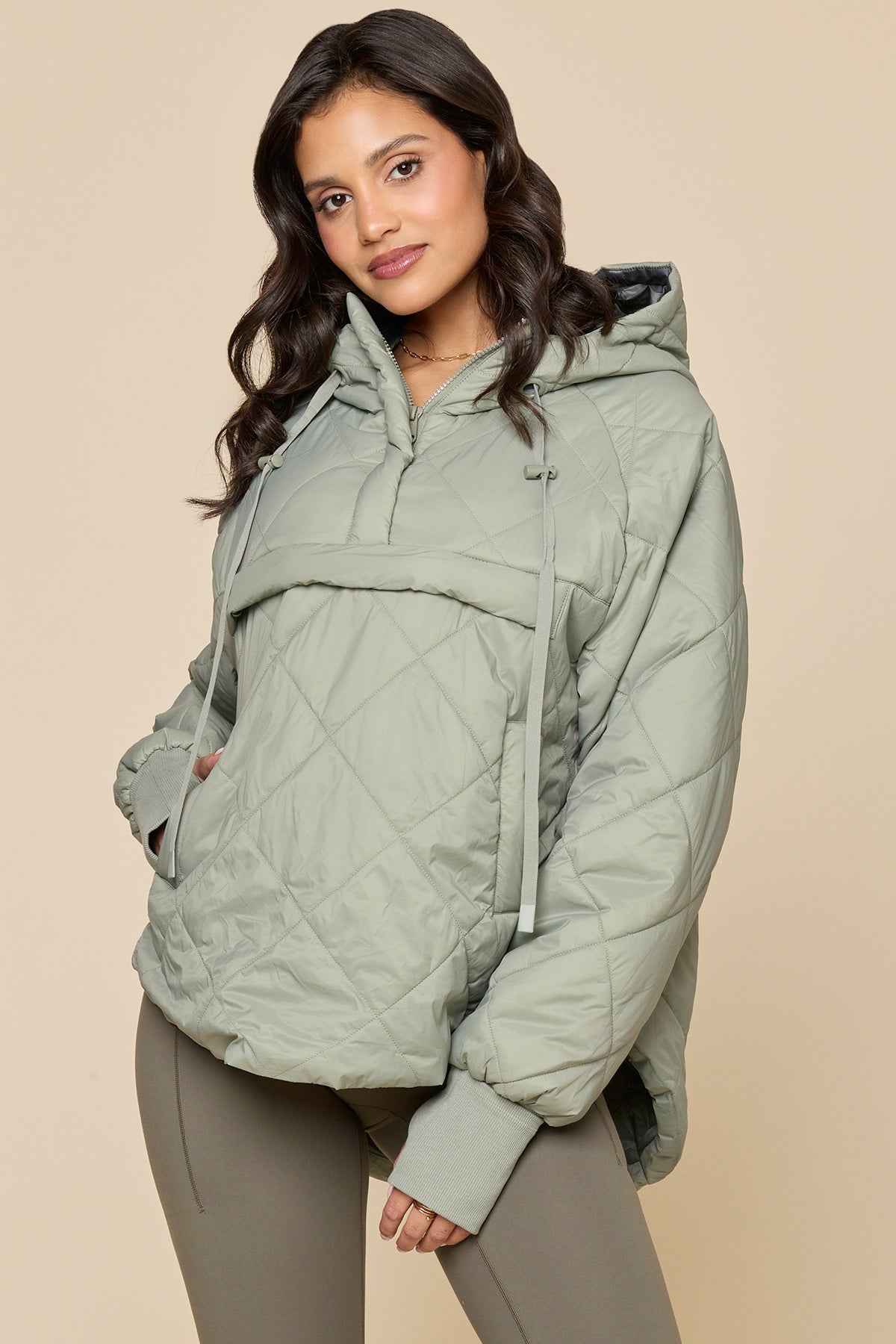 Pillow Packable Puffer Jacket - Light Sage