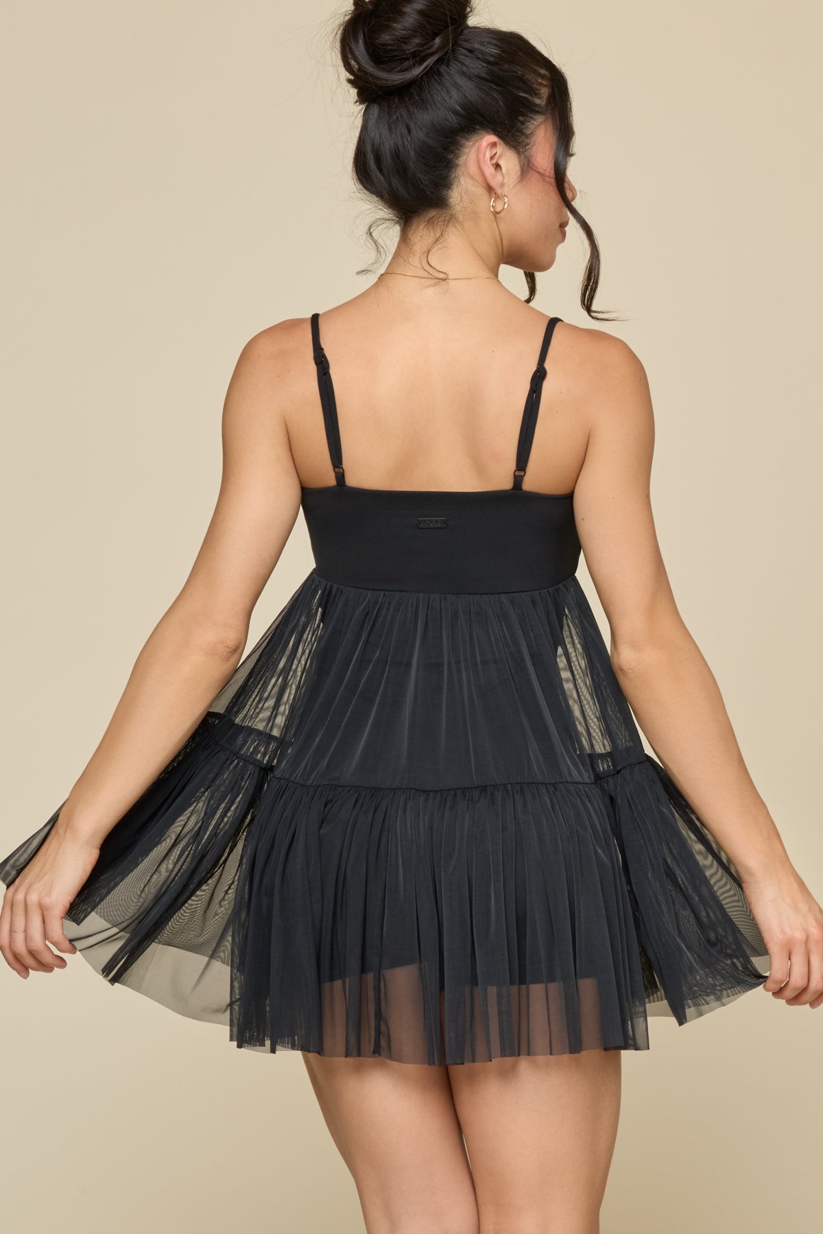 Pirouette Babydoll Dress - Black