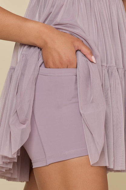 Pirouette Babydoll Dress - Dusty Mauve
