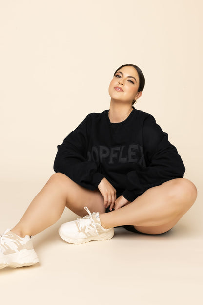 POPFLEX® Cloud Crewneck Sweater - Black