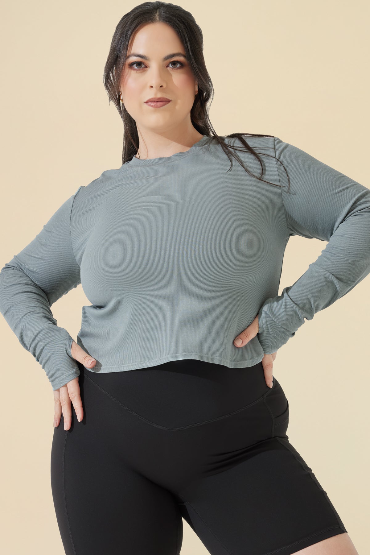 Refine Long Sleeve Top - Stormy Blue