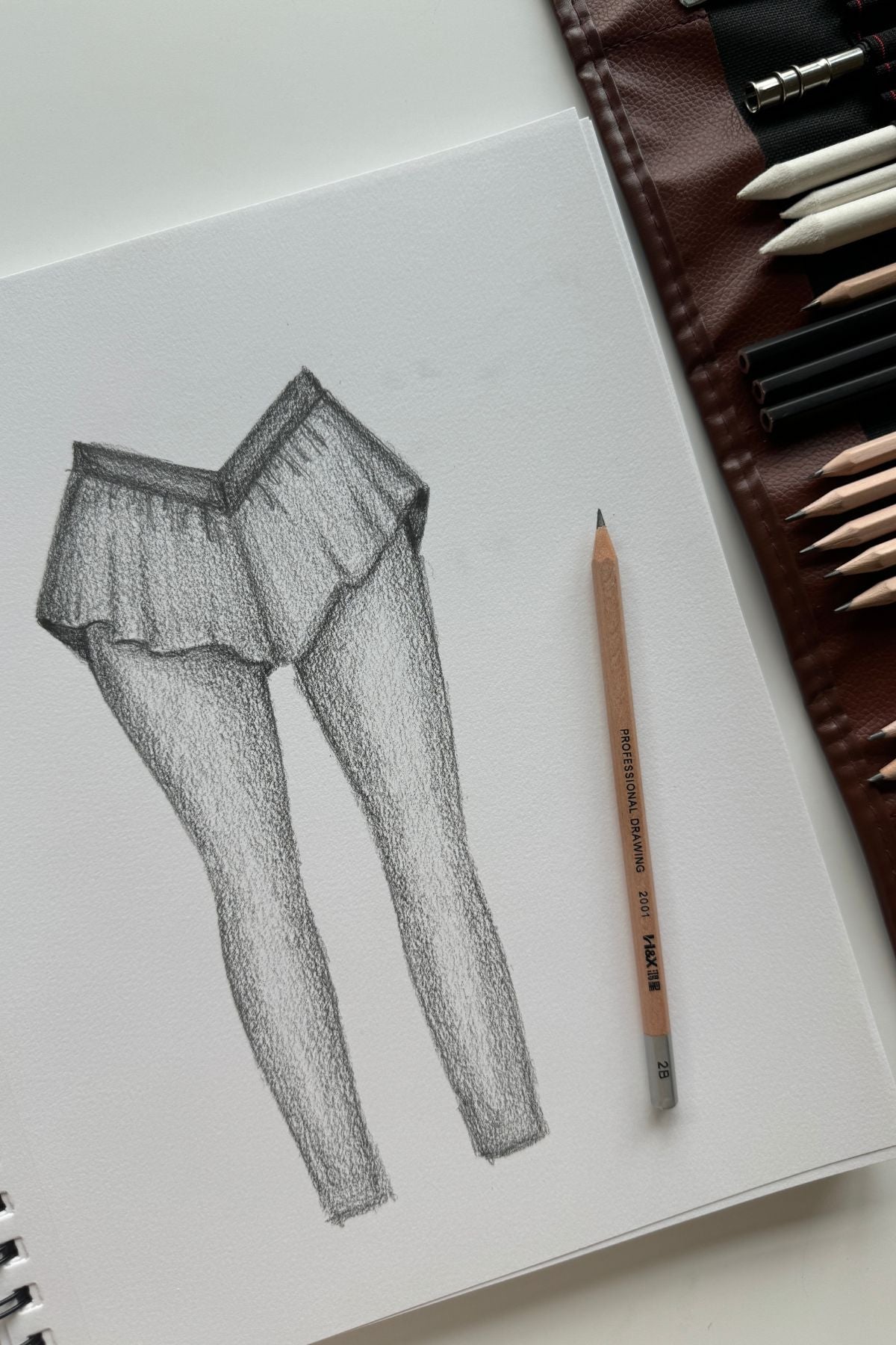 On the Run Ruffle Tights - Black