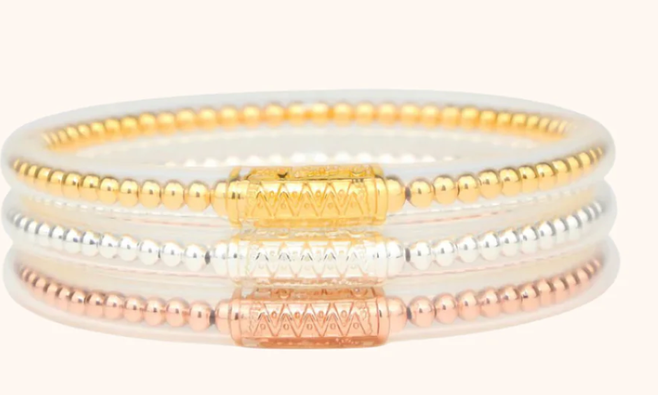 BuDhaGirl: BIBI All Weather Bangles(set of 3)- Serenity Prayer