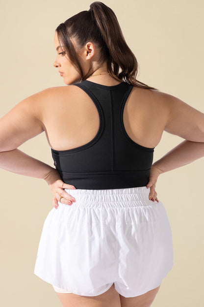 Sweat Sesh Crop Top - Black