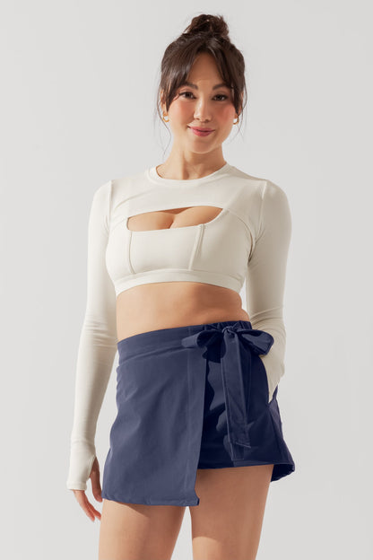 That's a Wrap Skort - Cosmic Navy