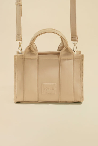 Vegan Leather Baby Sloane Tote - Gilded Beige