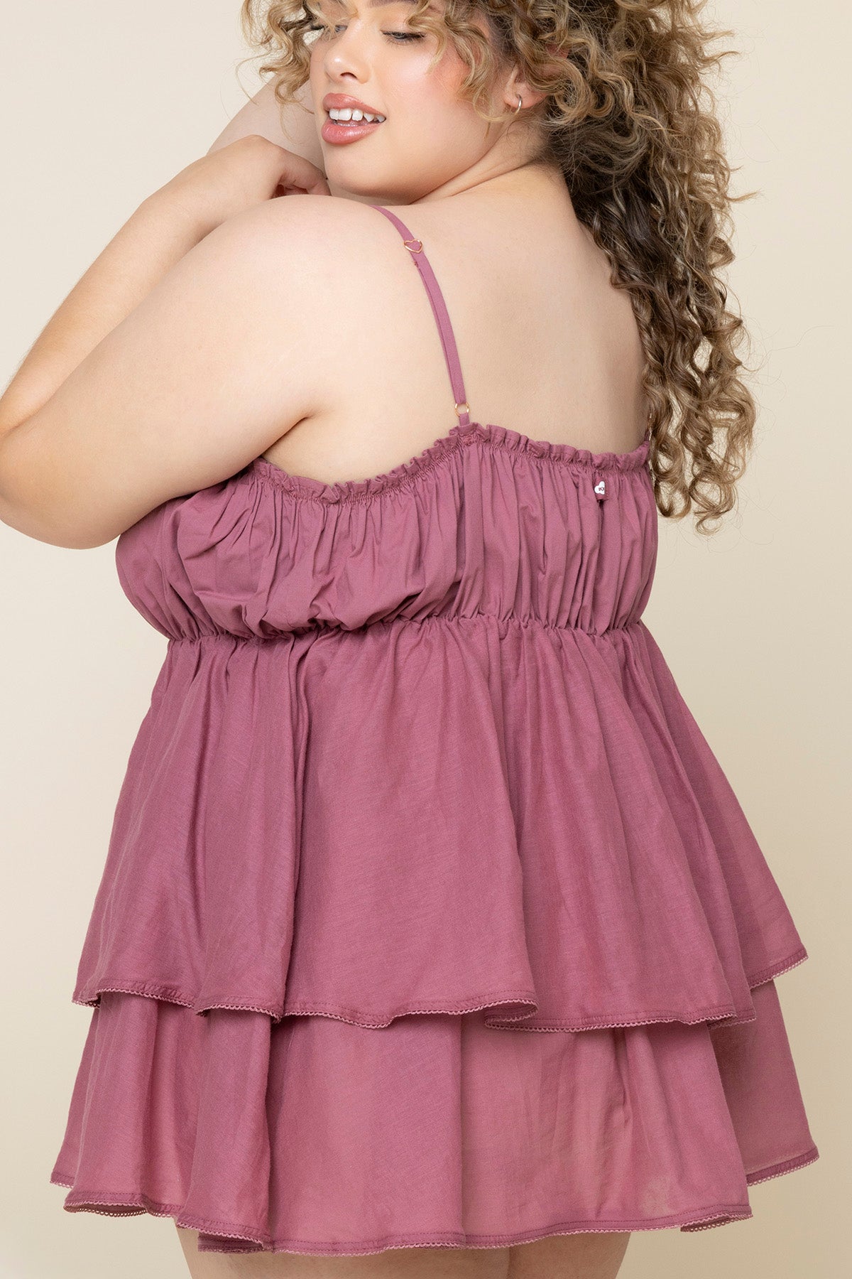 Wildest Dreams Babydoll Dress - Berry Sleepy