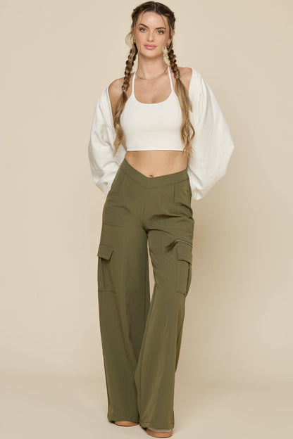 Y2K Cargo Pant - Dark Olive