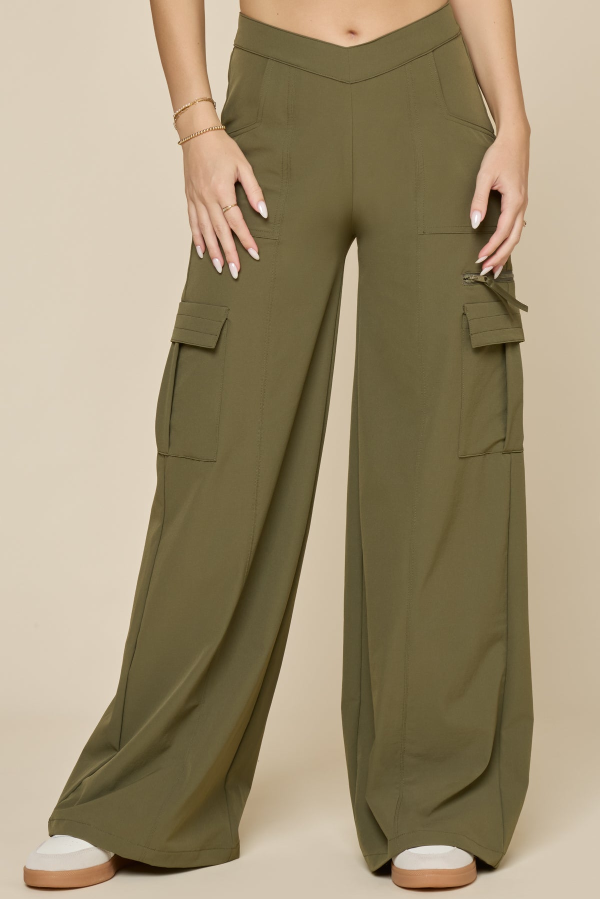 Y2K Cargo Pant - Dark Olive