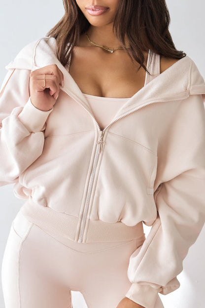 Zip Cloud Hoodie Limited Edition Bow Charm - Tutu Pink