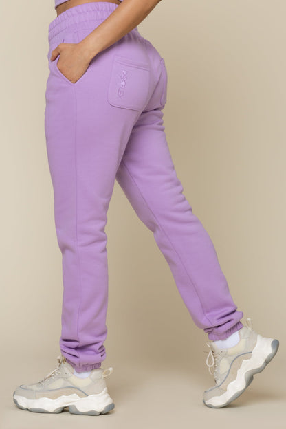 Cloud Rollover Sweatpant - Mystic Purple