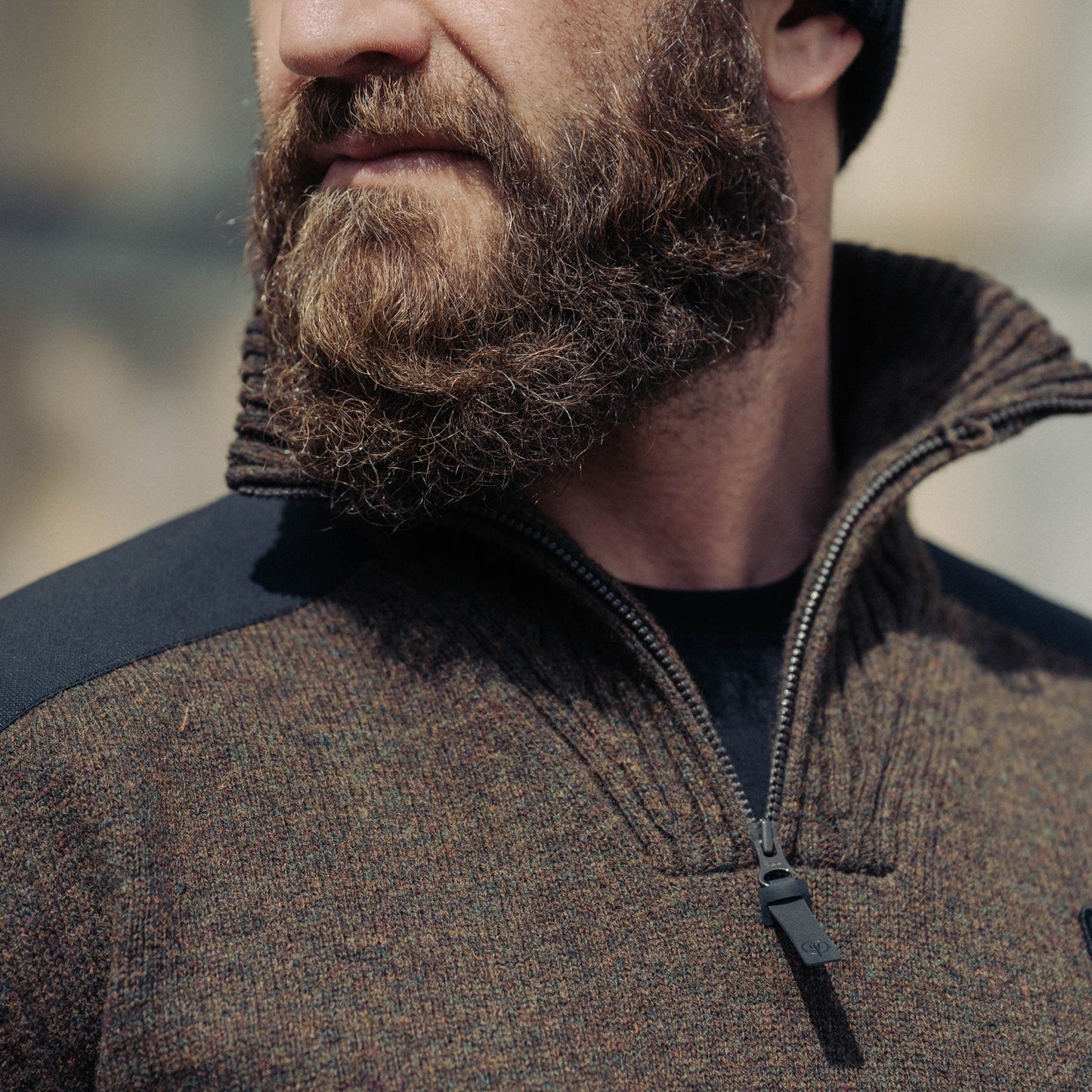 HERITECH FUNNEL NECK JUMPER