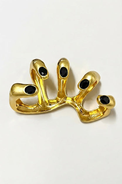Rhinestone-studded Handheld Stress-relief Ring