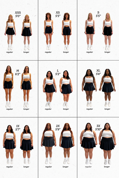 Crisscross Hourglass® Twirl Skort - White