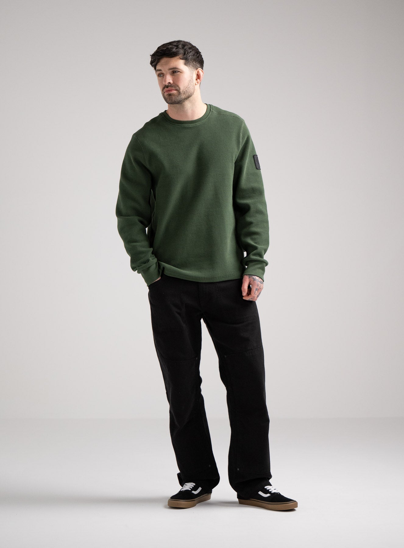 DISSIDENT WAFFLE LONG SLEEVE T-SHIRT