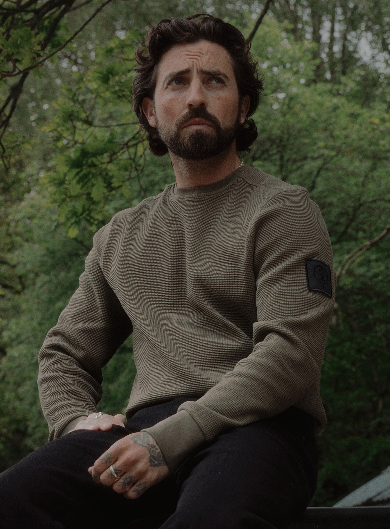 DISSIDENT WAFFLE LONG SLEEVE T-SHIRT