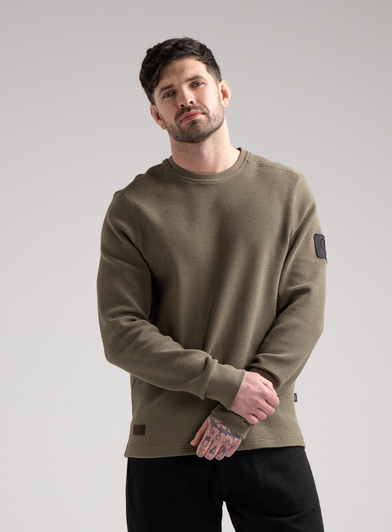 DISSIDENT WAFFLE LONG SLEEVE T-SHIRT