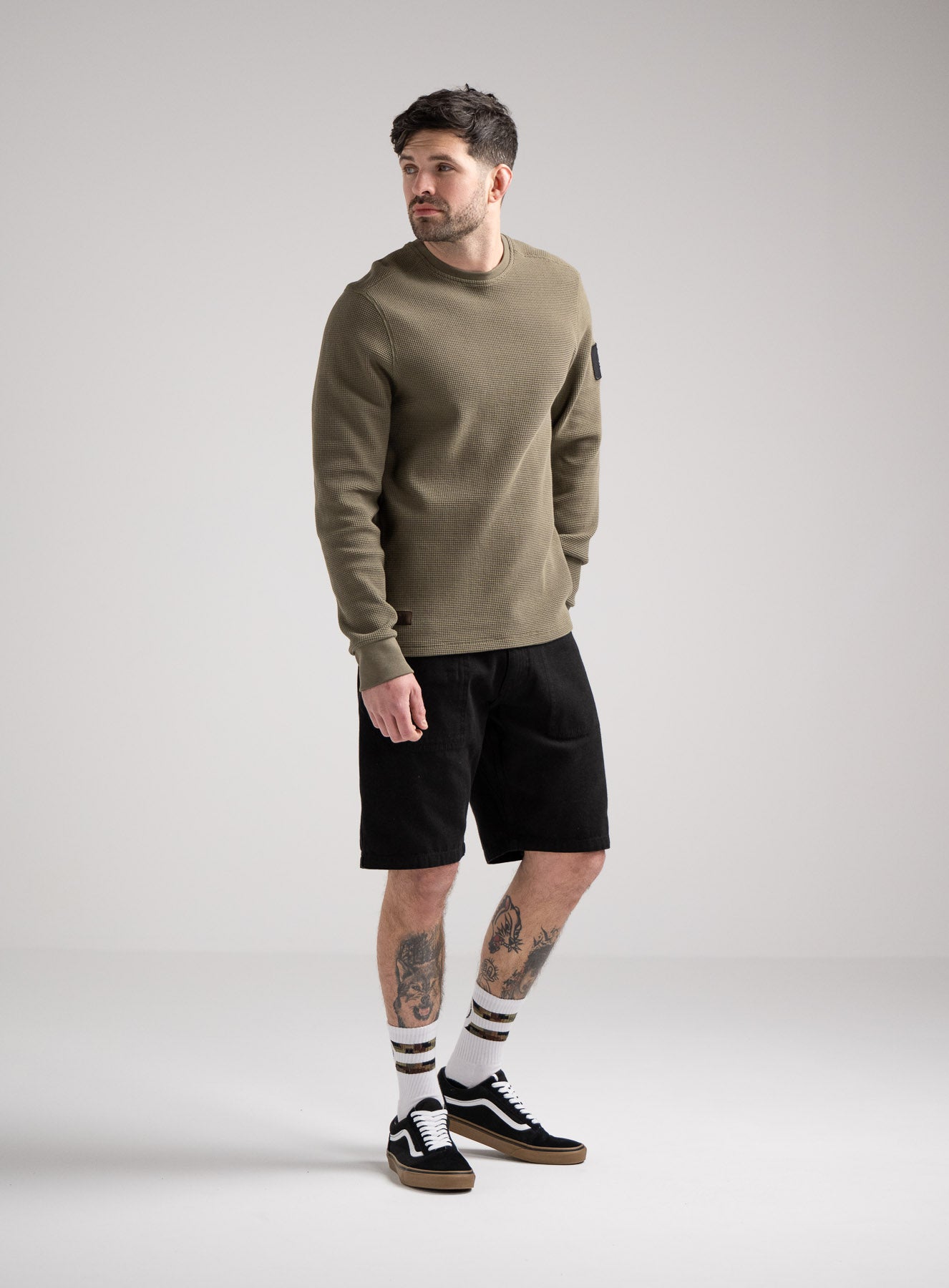 DISSIDENT WAFFLE LONG SLEEVE T-SHIRT
