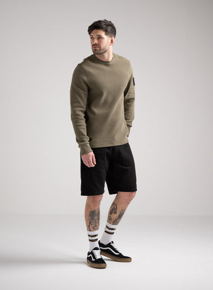 DISSIDENT WAFFLE LONG SLEEVE T-SHIRT