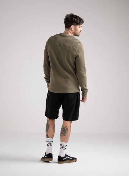 DISSIDENT WAFFLE LONG SLEEVE T-SHIRT
