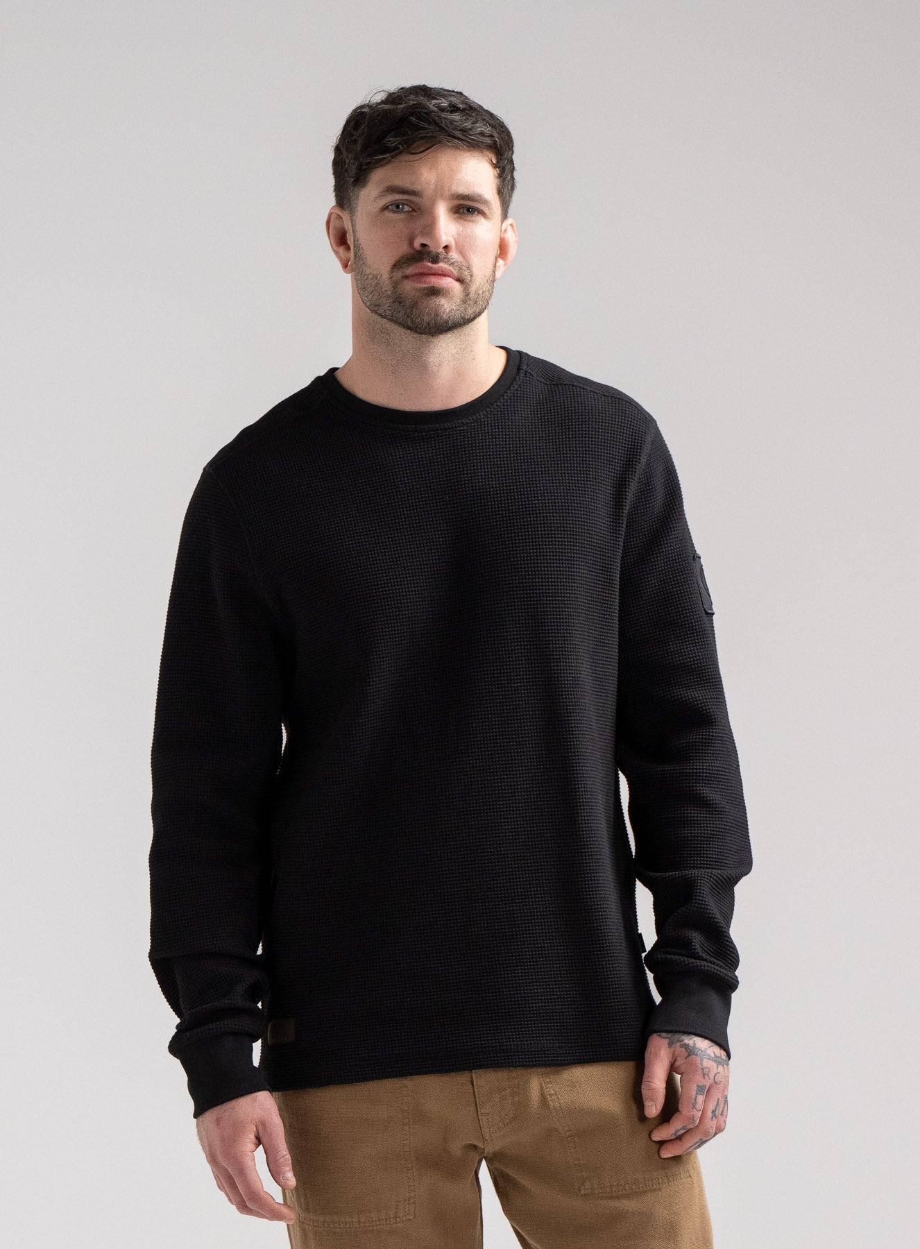 DISSIDENT WAFFLE LONG SLEEVE T-SHIRT