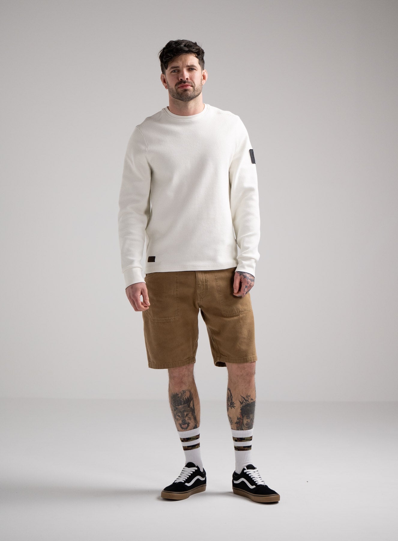 DISSIDENT WAFFLE LONG SLEEVE T-SHIRT