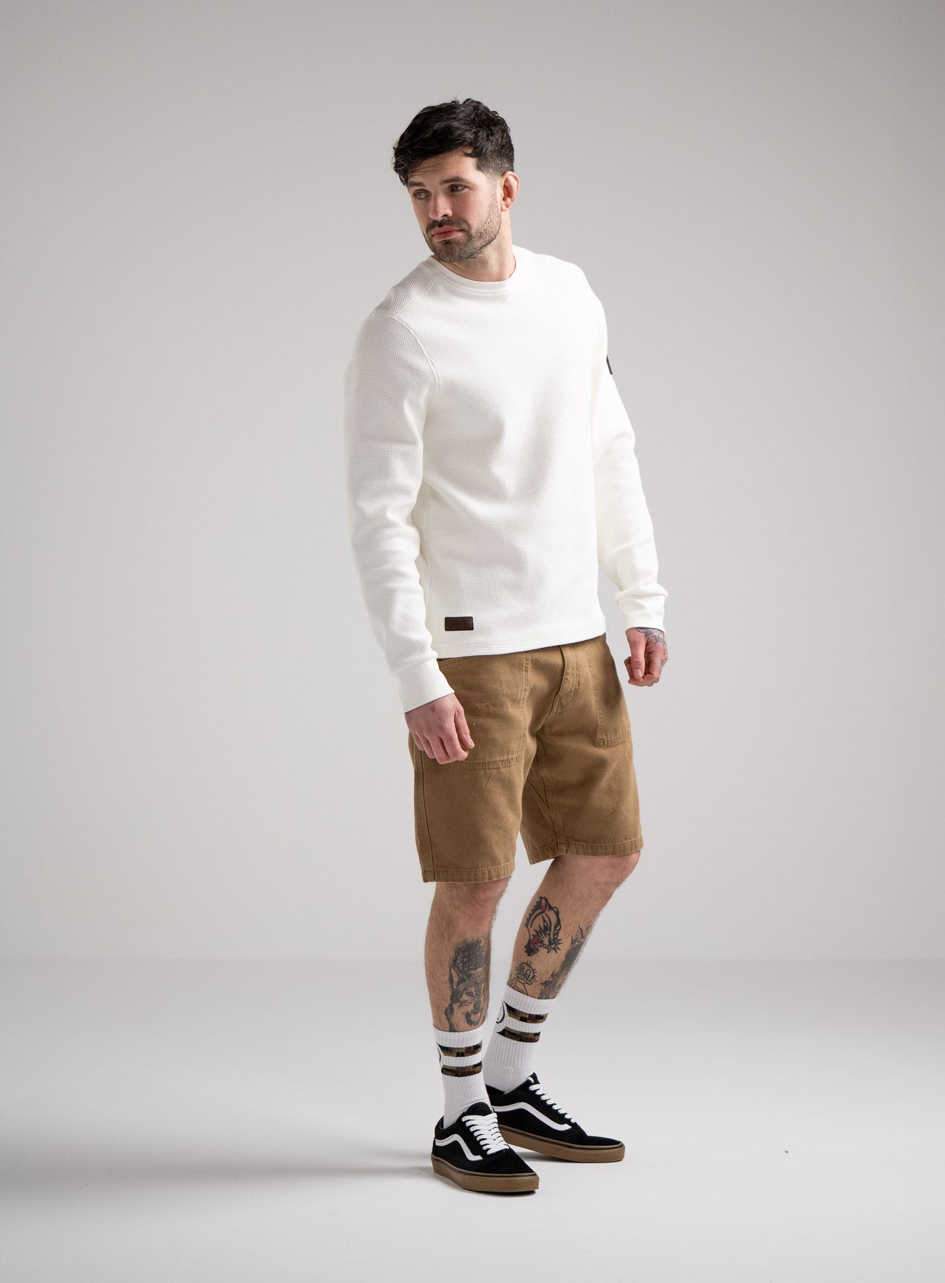 DISSIDENT WAFFLE LONG SLEEVE T-SHIRT