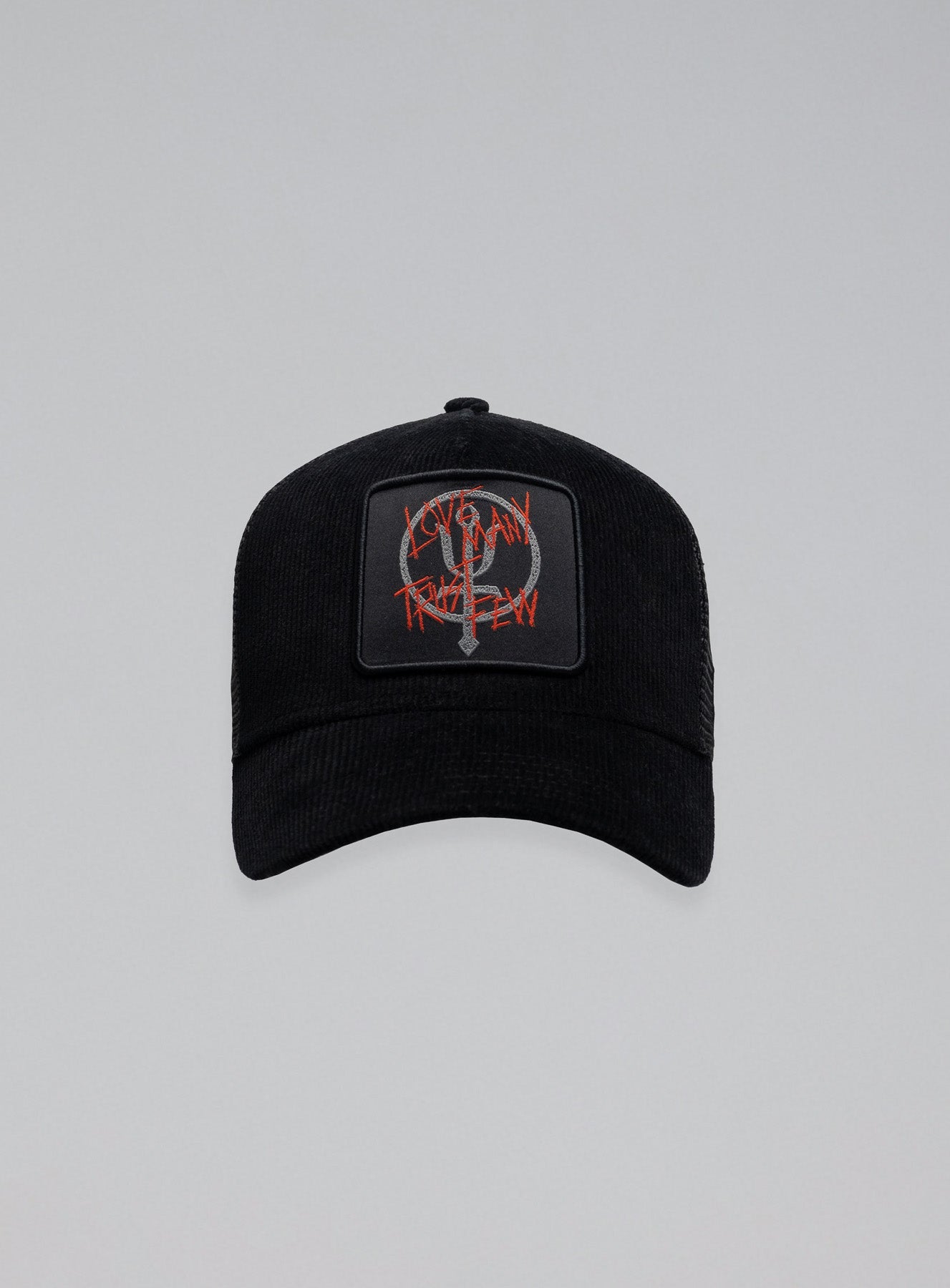 NEW ERA 9FORTY CORD TRUCKER LOVE MANY TRUST FEW