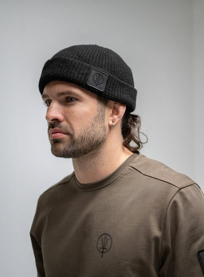 WAFFLE KNIT BEANIE